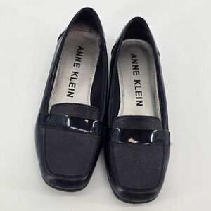 Anne Klein‎ Womens Shoes 7 M Vittorio IFlex Loafers Navy BLUE Super Comfortable